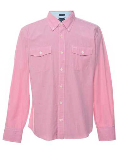 Tommy Hilfiger Checked Pale Pink & White Shirt - L - image 1