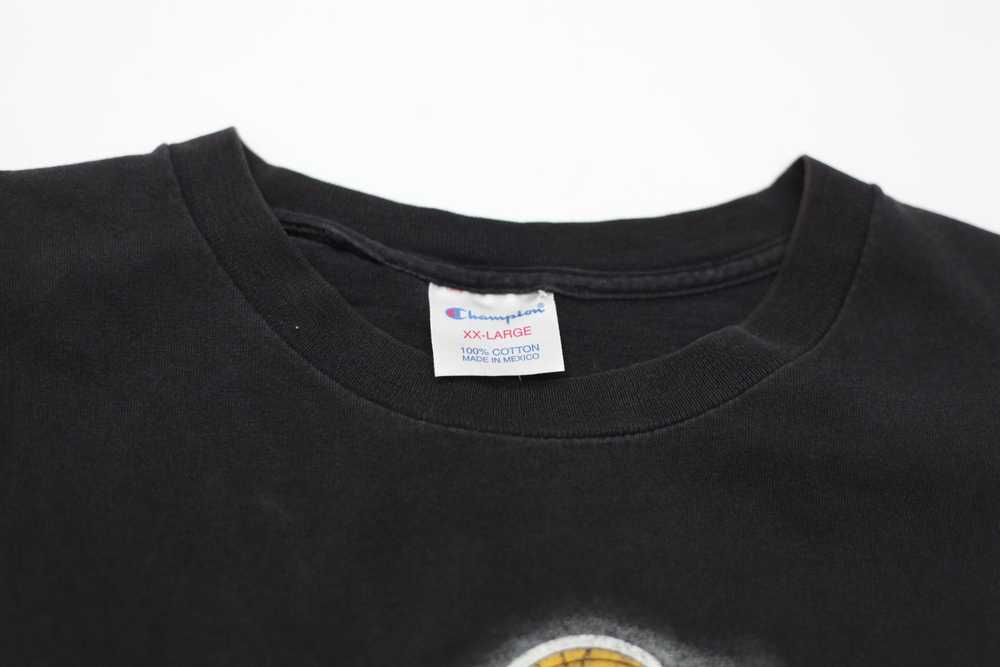 Vintage NBA Los Angeles Lakers T-Shirt Black Cham… - image 3