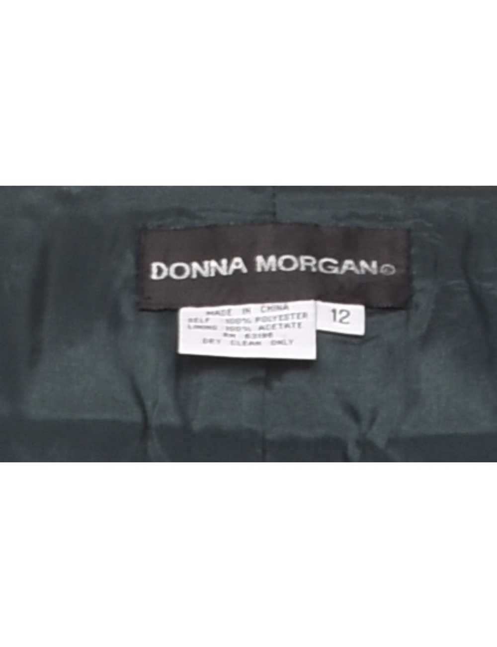 Donna Morgan Beaded Dark Green 1980s Evening Jack… - image 4