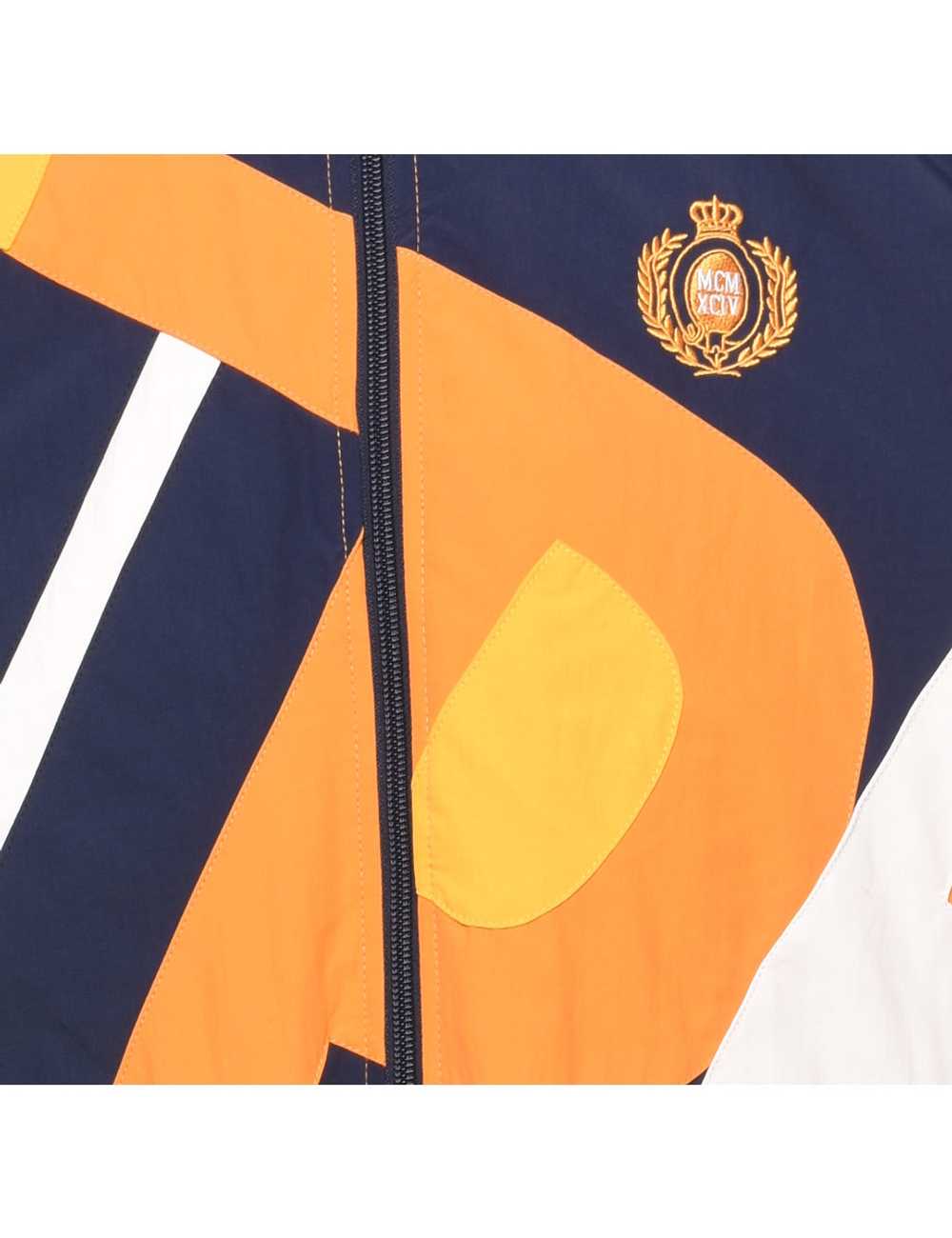Supreme Navy & Orange Printed Jacket - S - image 3