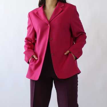 Vintage Fuchsia Wool/Cashmere Blazer