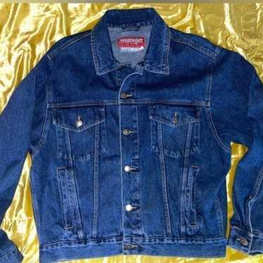 Vintage Wrangler Hero denim jean jacket EUC - image 1