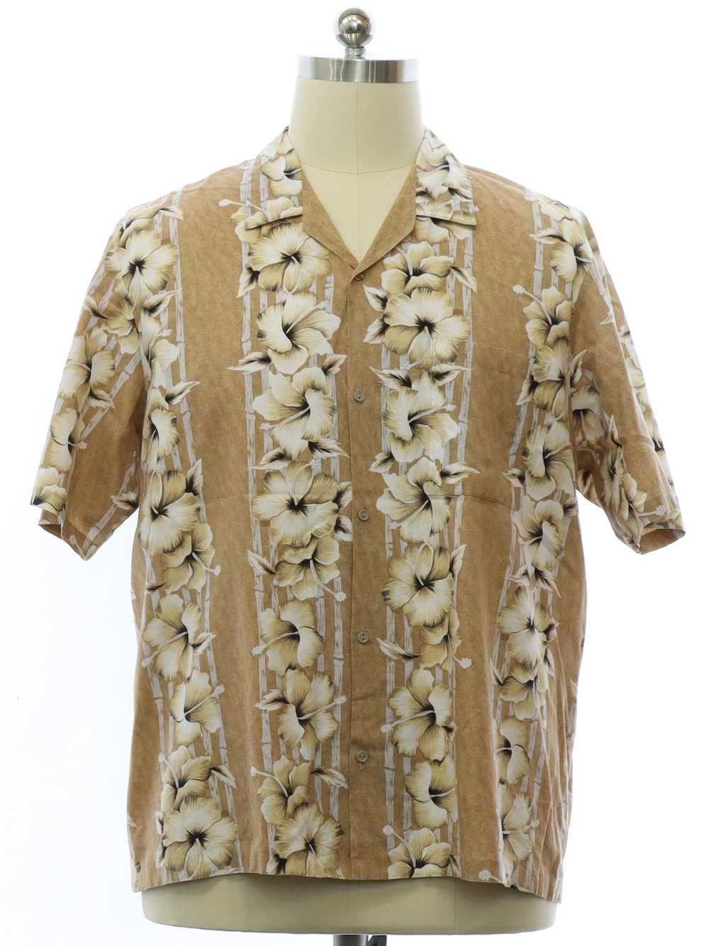 1980's Mens Cotton Hawaiian Shirt - image 1