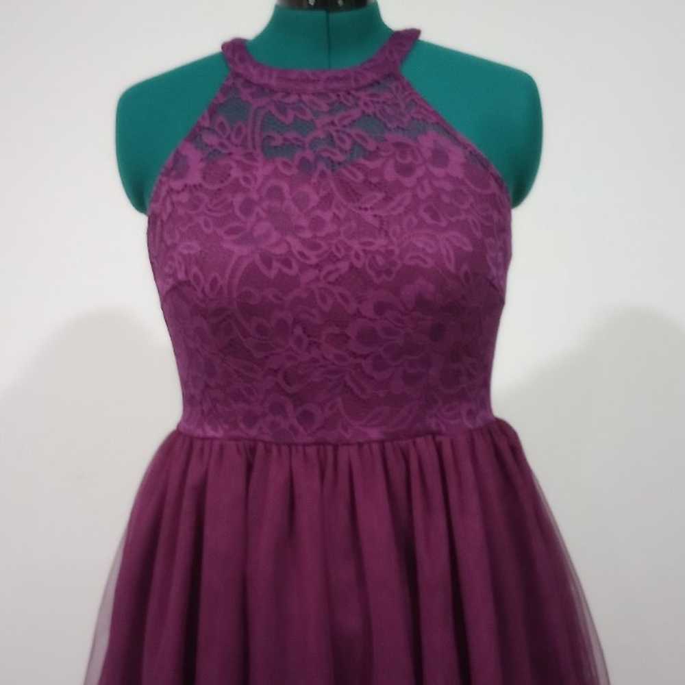 Purple Halter Formal Dress - image 1