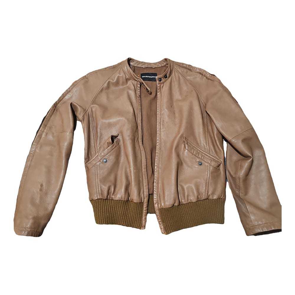 Emporio Armani Leather biker jacket - image 1