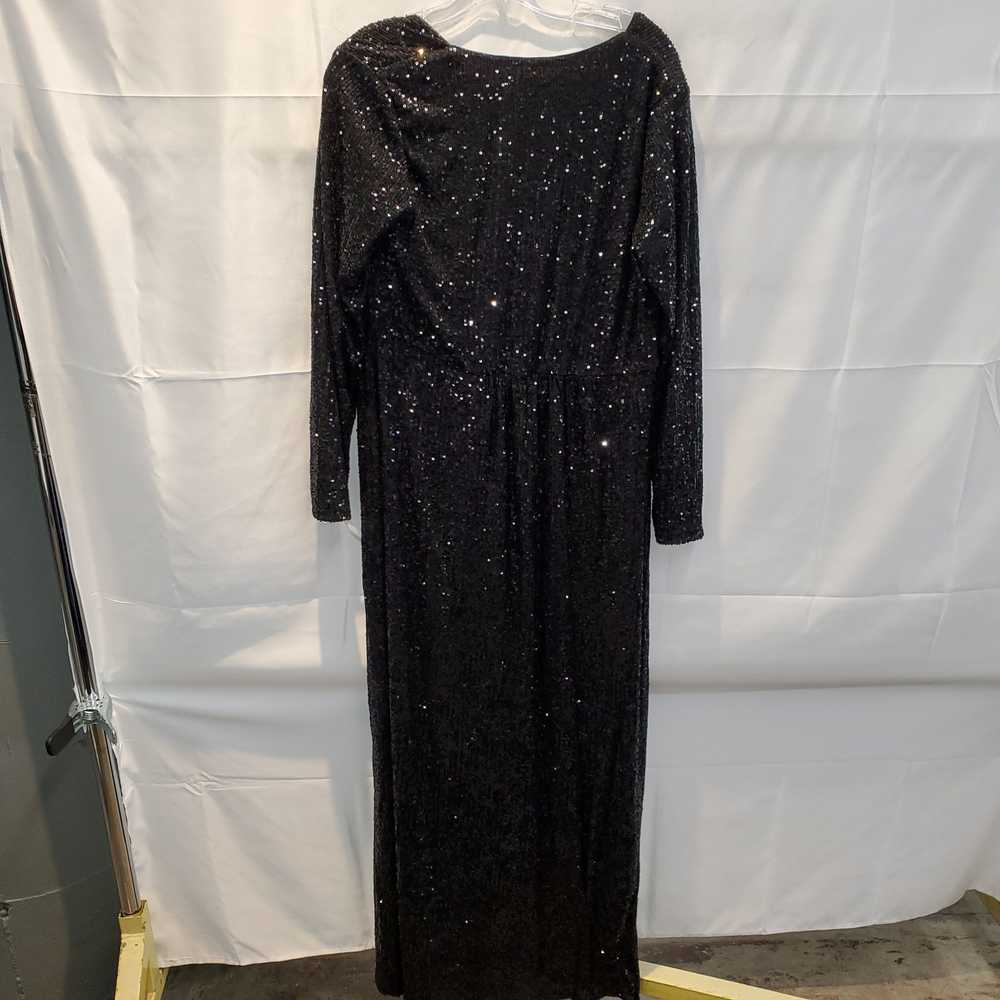 Seraphine Luxe Black Knot Front Sequin Maxi Dress… - image 2