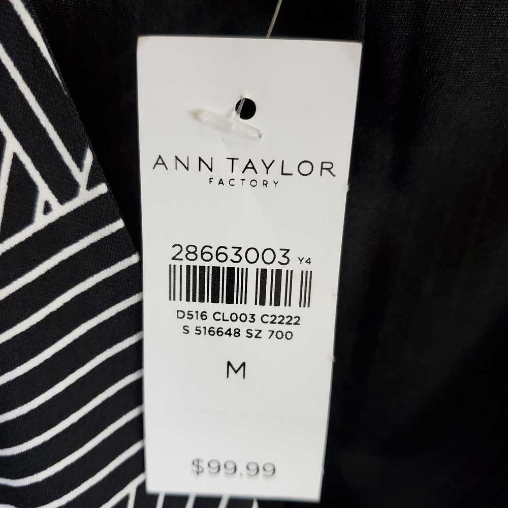 Ann Taylor Women Black Printed Dress M NWT - image 5