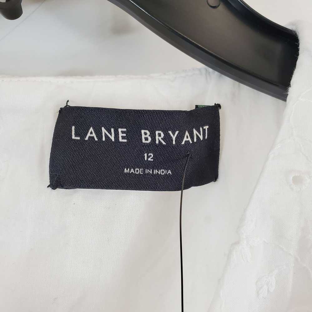 Lane Bryant Women White Eyelet Dress Sz 12 NWT - image 3