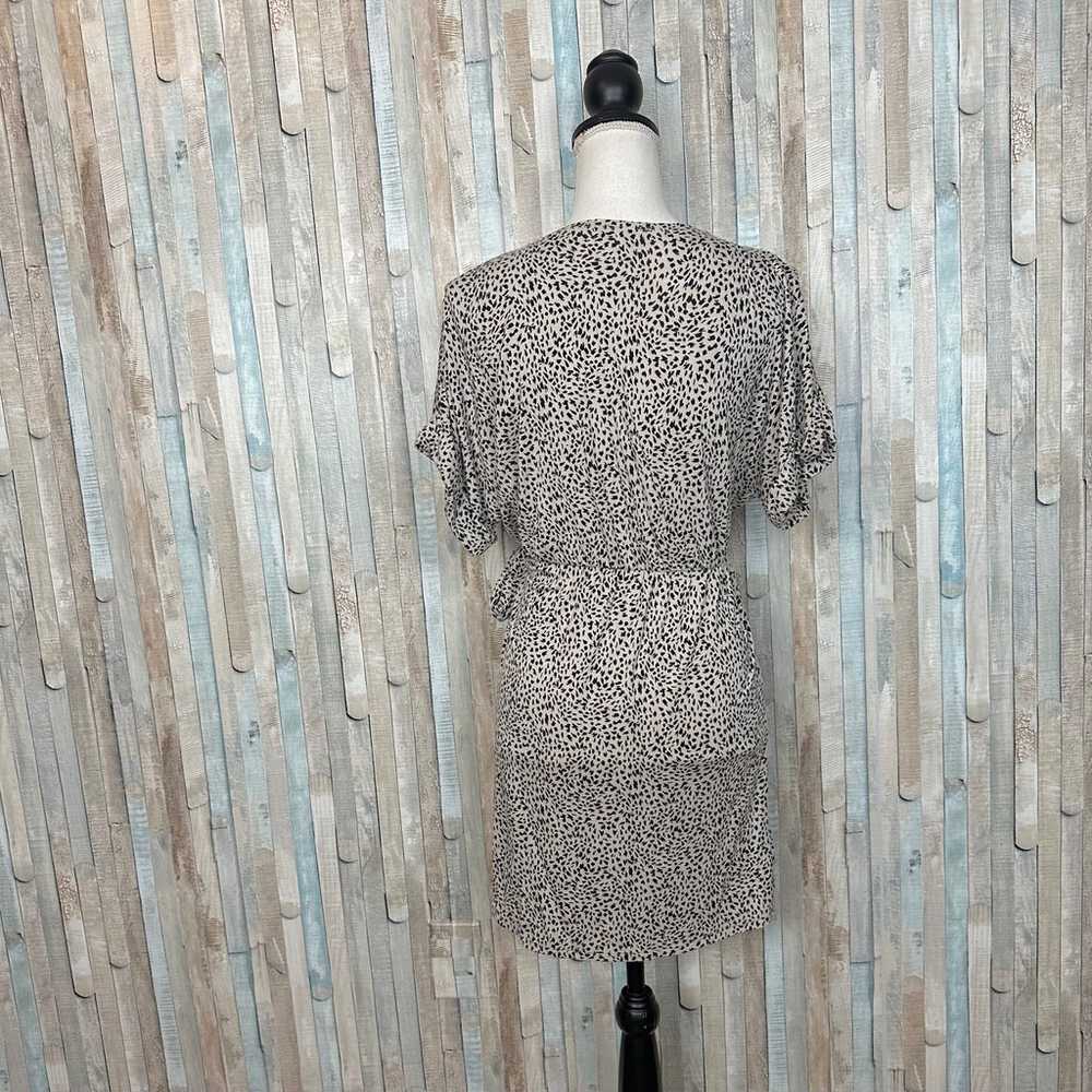 Z Supply XS Leopard Print Torre Mini Wrap Dress V… - image 8