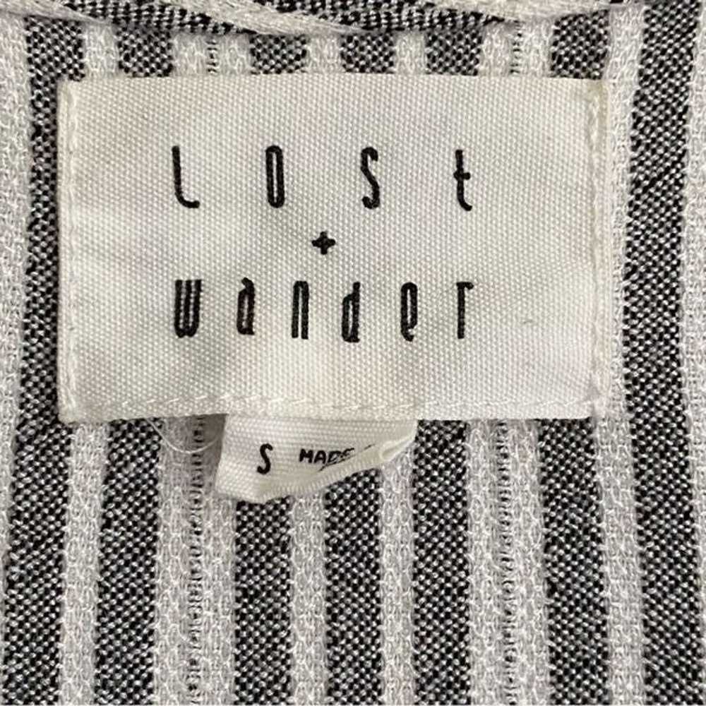 Lost and Wander Kika’ Grey Striped Button-Up Midi… - image 6