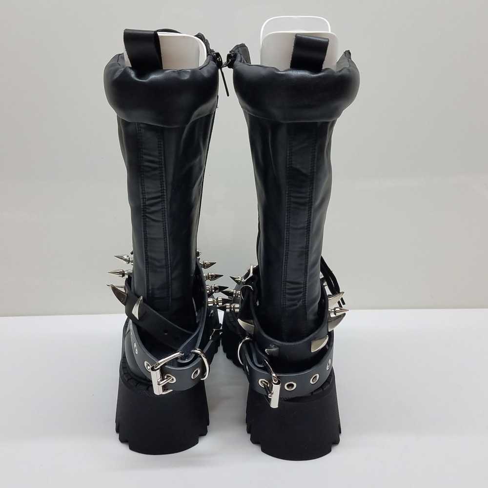 Zara Platform Boots with Studed Belts Women's 10.5 - image 4