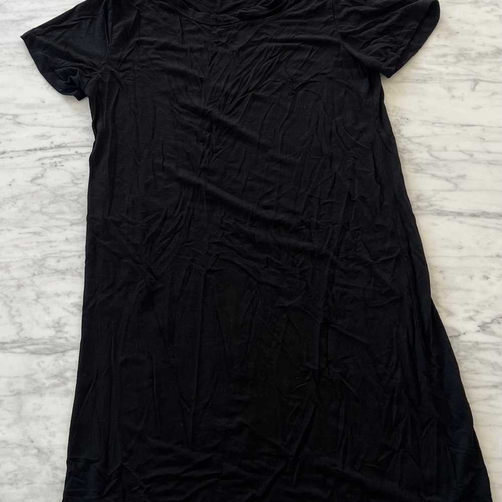 LNA Desert Dress Black Cut-Out Cutout Distressed … - image 4