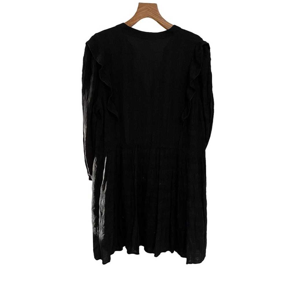 Amadi Anthropologie Womens 3/4 Sleeve Black Lined… - image 1