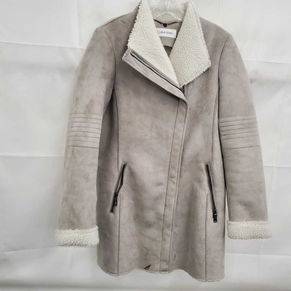 Calvin Klein Women's Gray Fleece Lined Coat Size … - image 1