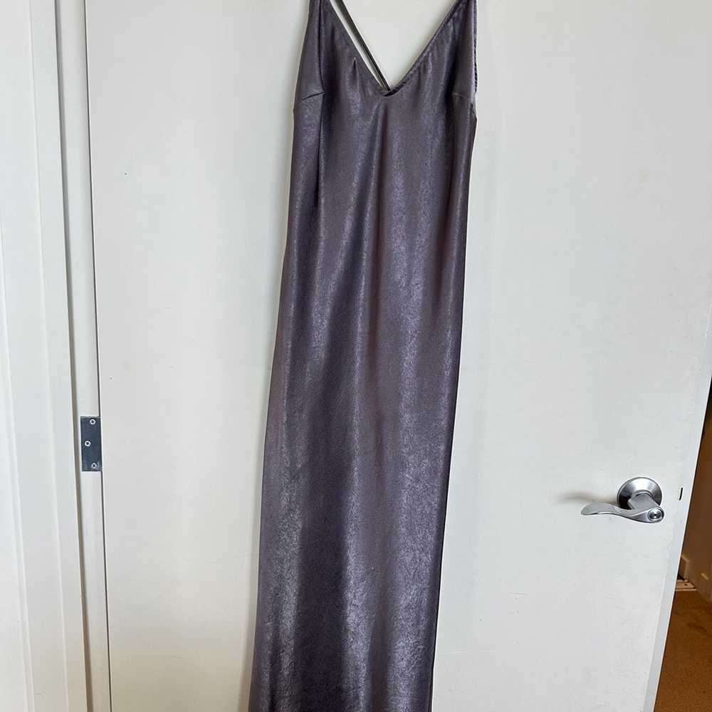 Top Shop Gray Slip Dress S - image 1