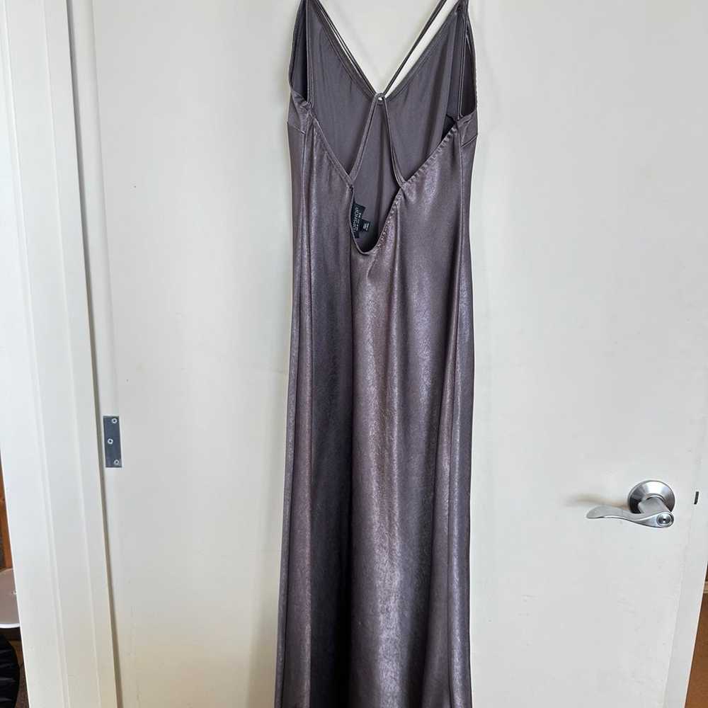 Top Shop Gray Slip Dress S - image 2