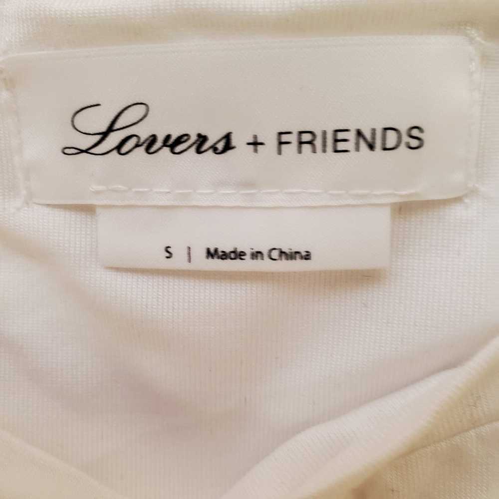 Lovers + Friends White Eva Ruched Midi Dress High… - image 5