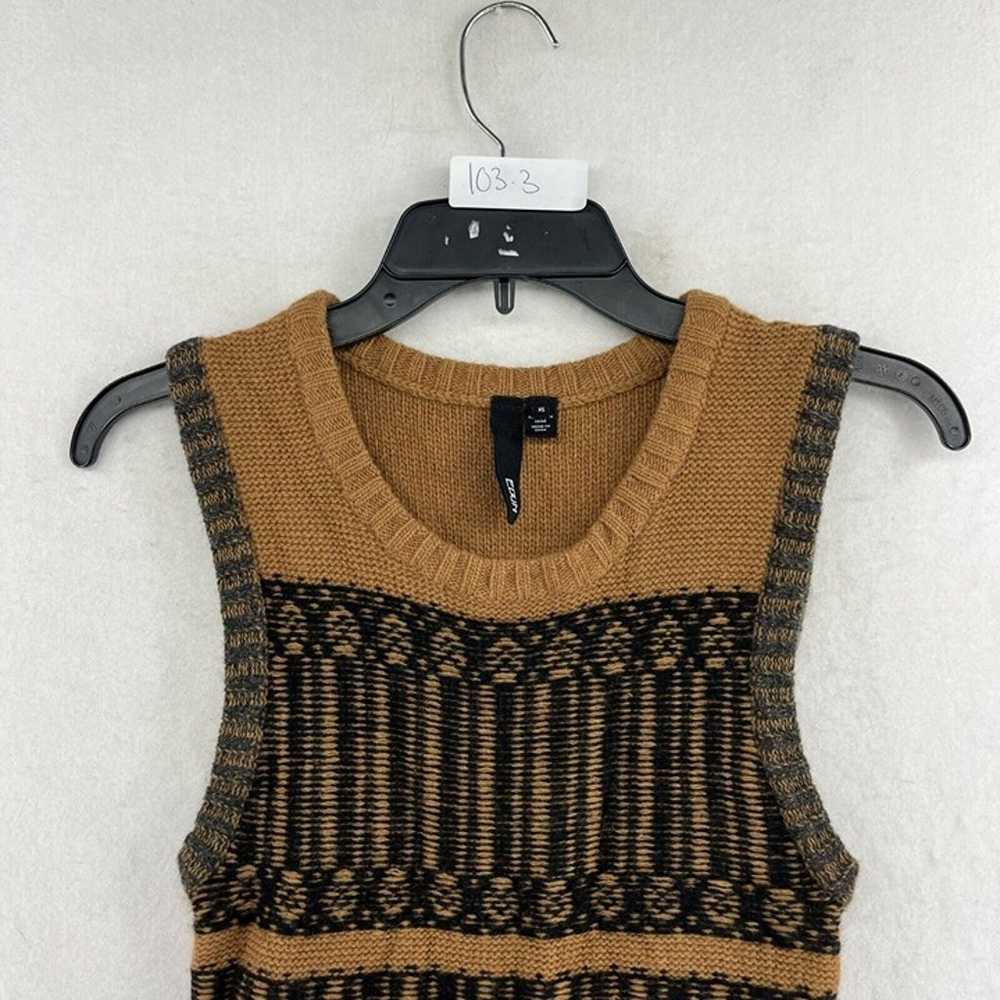 Edun Sweater Dress Women's Sz XS Brown Knitted St… - image 12