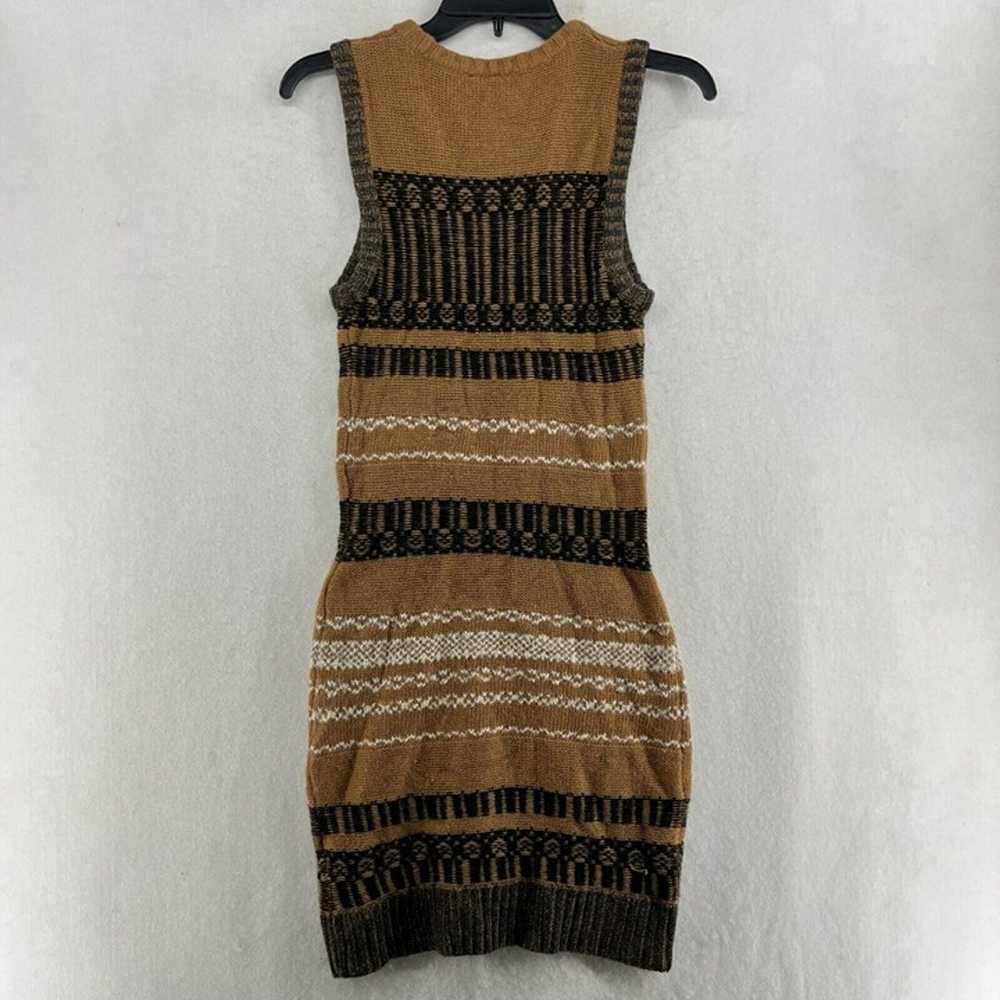 Edun Sweater Dress Women's Sz XS Brown Knitted St… - image 2