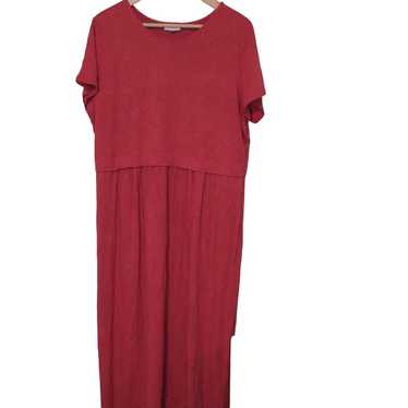J. Jill coral Jersey Knit Maxi Dress With Pockets - image 1