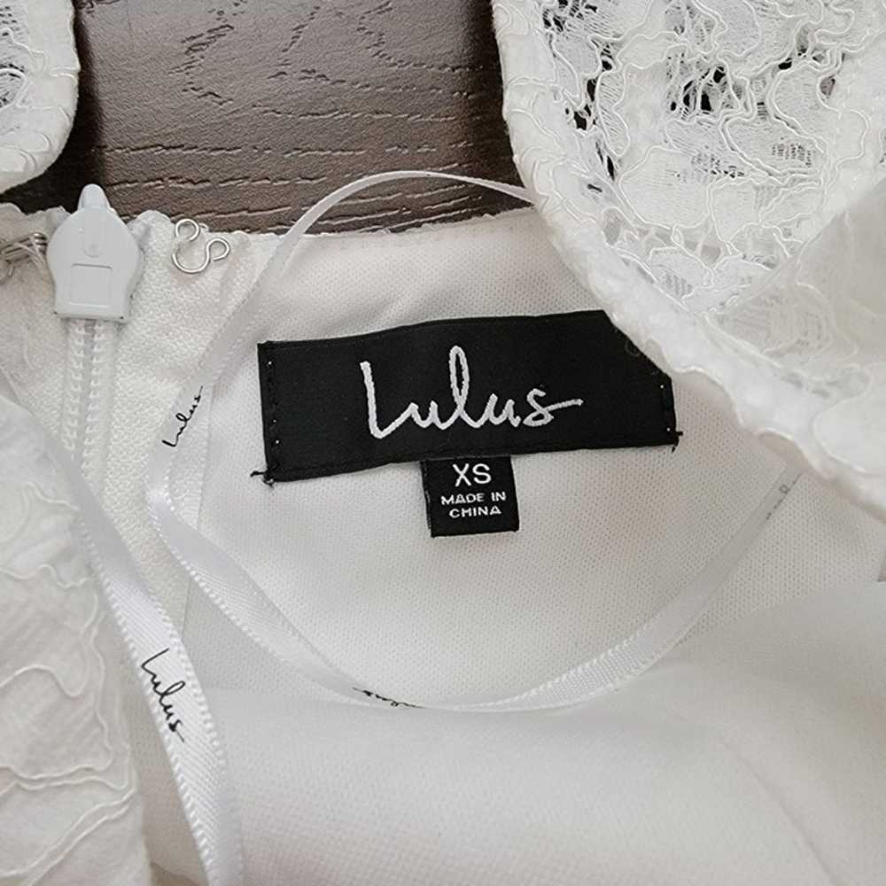 NEW Lulus Maxi Dress White Lace Mermaid Womens XS… - image 6