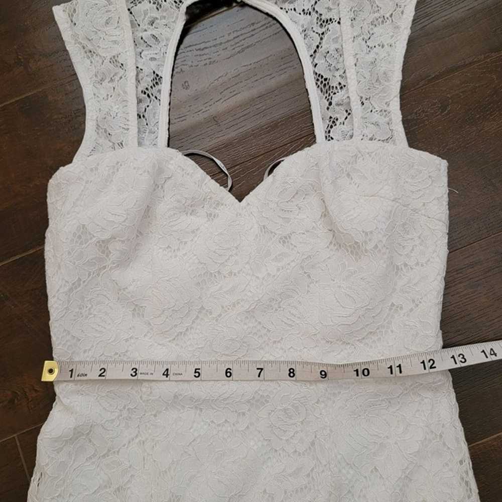 NEW Lulus Maxi Dress White Lace Mermaid Womens XS… - image 8