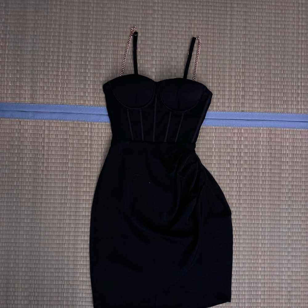 Draped corset mini dress - image 1
