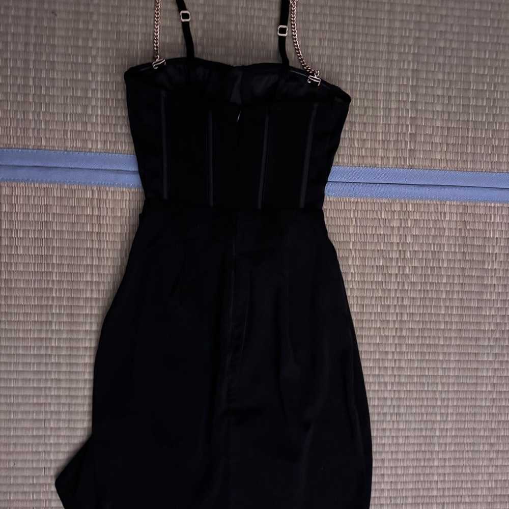 Draped corset mini dress - image 3
