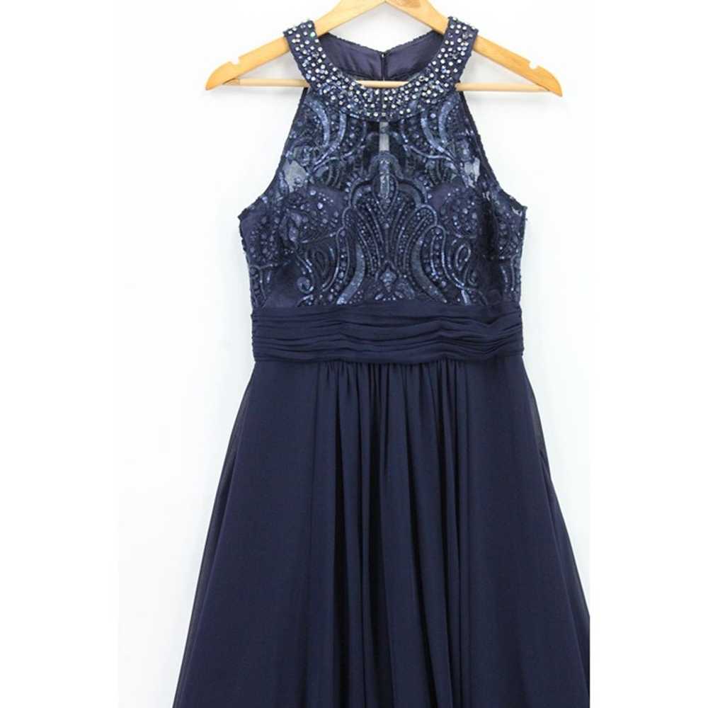 Eliza J Maxi Dress Womens Navy Blue Sleeveless Se… - image 2