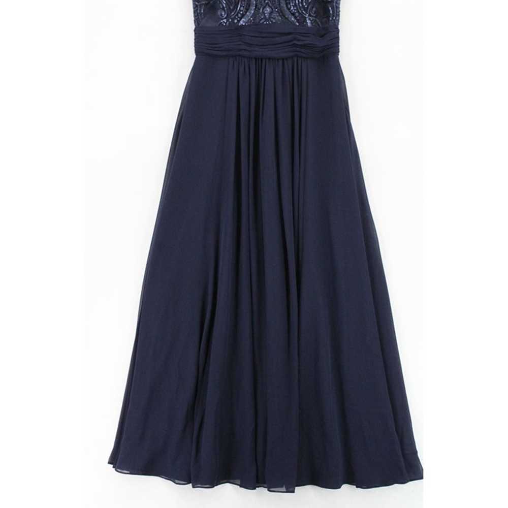 Eliza J Maxi Dress Womens Navy Blue Sleeveless Se… - image 4
