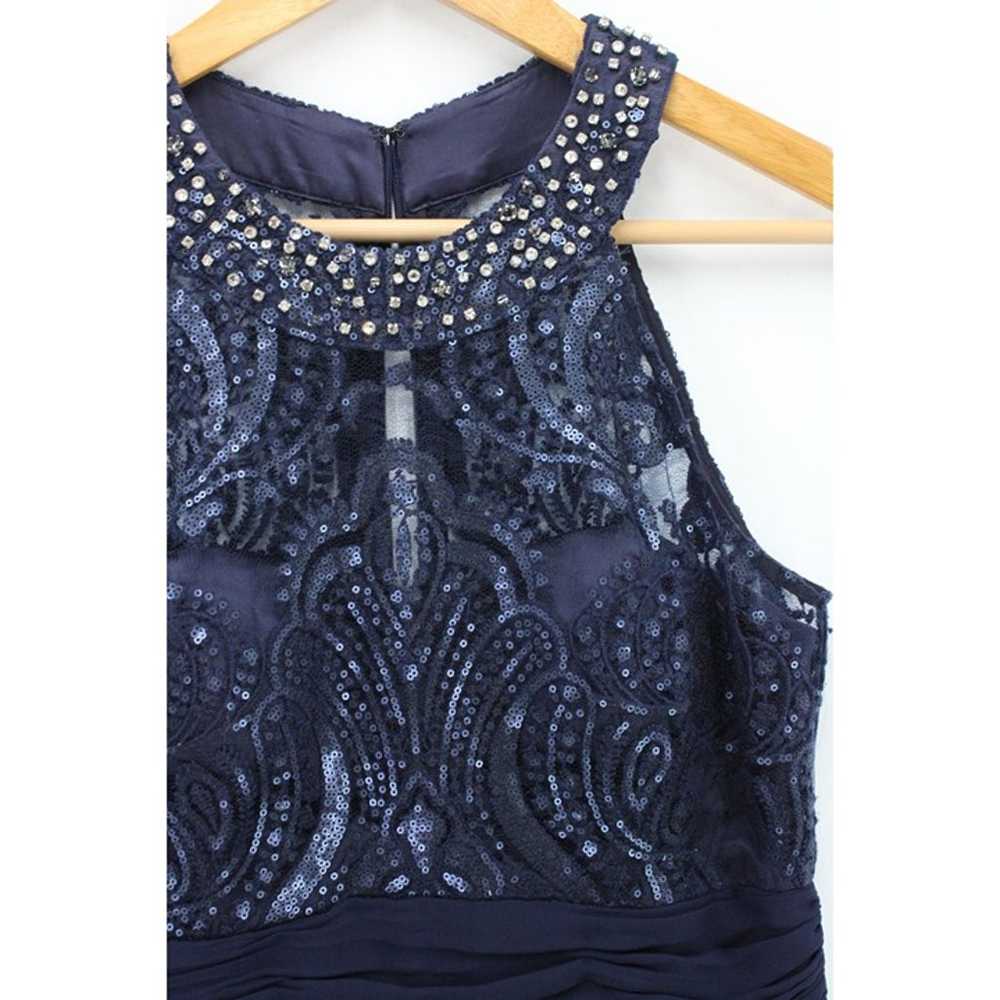 Eliza J Maxi Dress Womens Navy Blue Sleeveless Se… - image 5