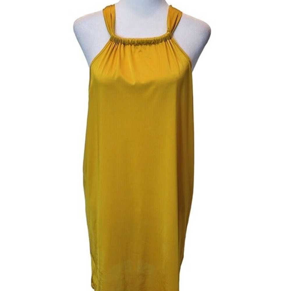 Tara Grinna Resort Wear Mustard Halter Dress with… - image 1