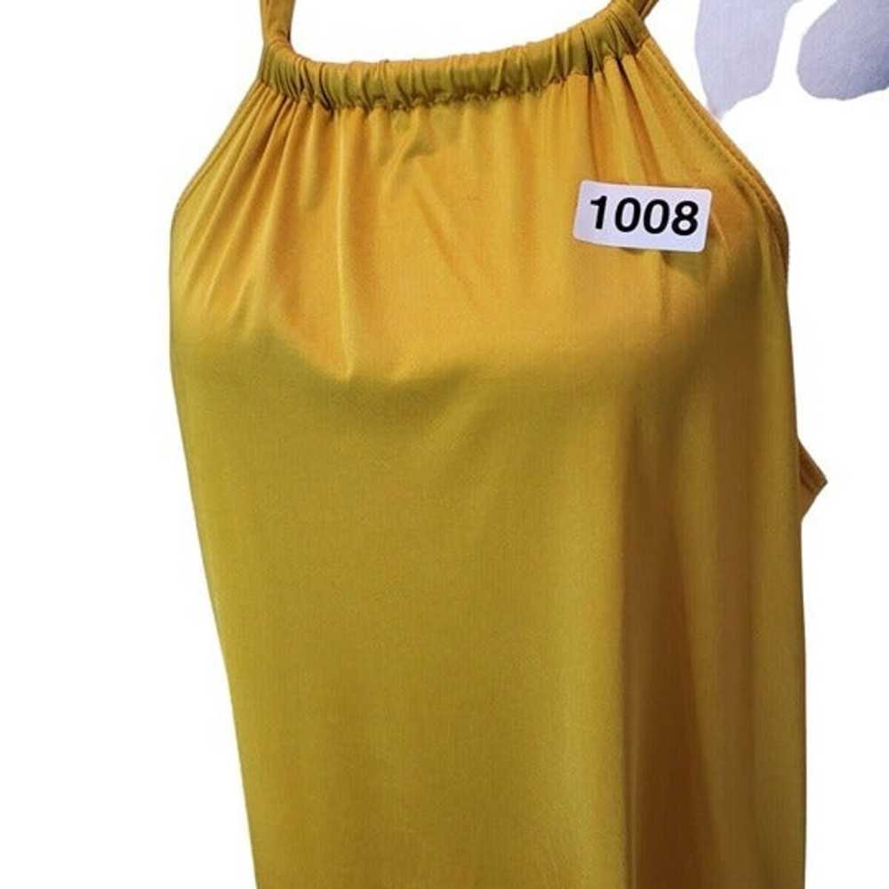 Tara Grinna Resort Wear Mustard Halter Dress with… - image 8