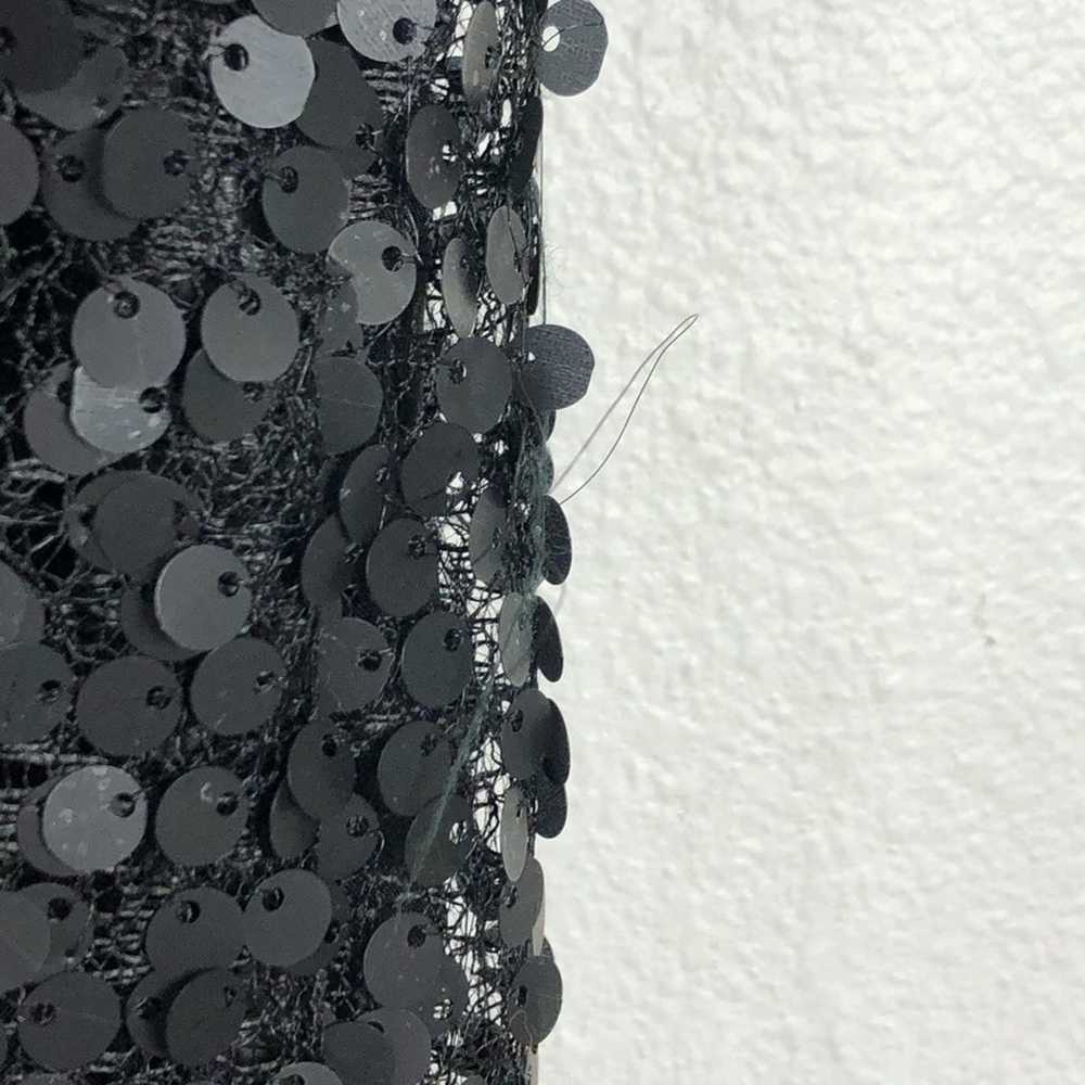 ELISE OVERLAND Black Sequin Mini Dress 2 - image 4