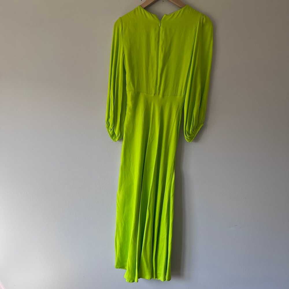 FARM RIO LIME PIPING MIDI DRESS - image 3