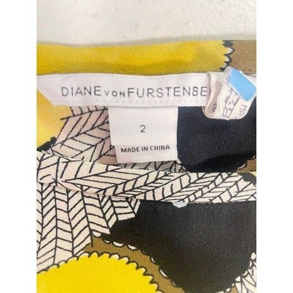 Diane Von Furstenberg DVF Yellow & Multicolor Pri… - image 7