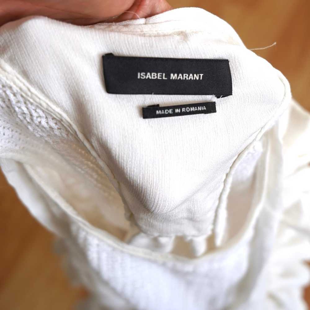 Isabel Marant Midi Dress White Ruffle Women’s Siz… - image 11