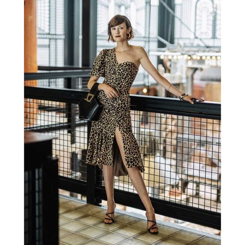 Jonathan Simkhai One Shoulder Leopard Print Dress… - image 1
