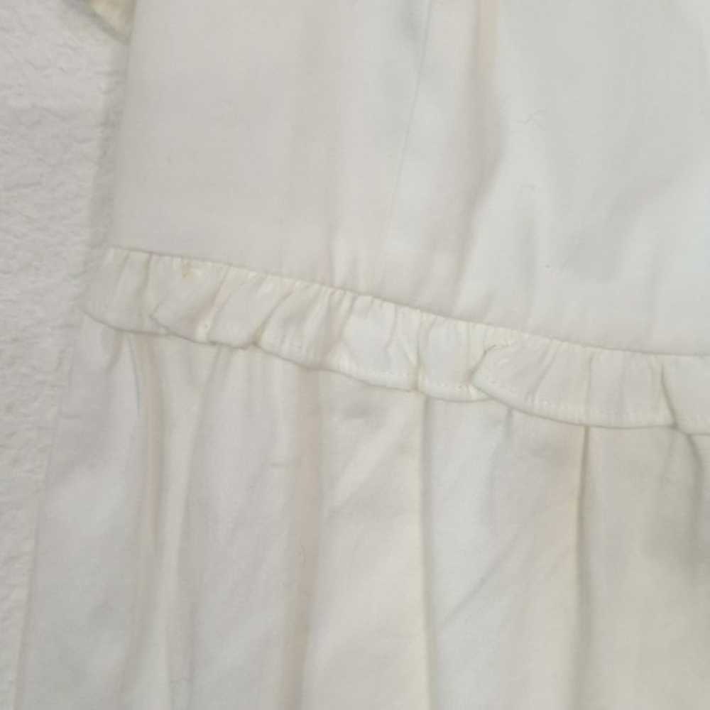 Reformation Liah Poplin Ruffle Dress White Sz XSm… - image 7