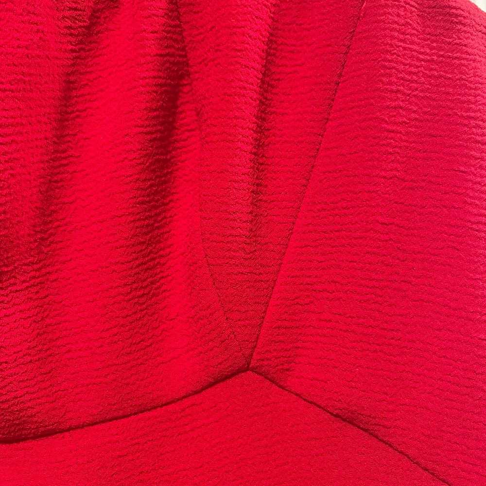 BCBG MAX AZRIA Red Crepe Gown sz 8 - image 3