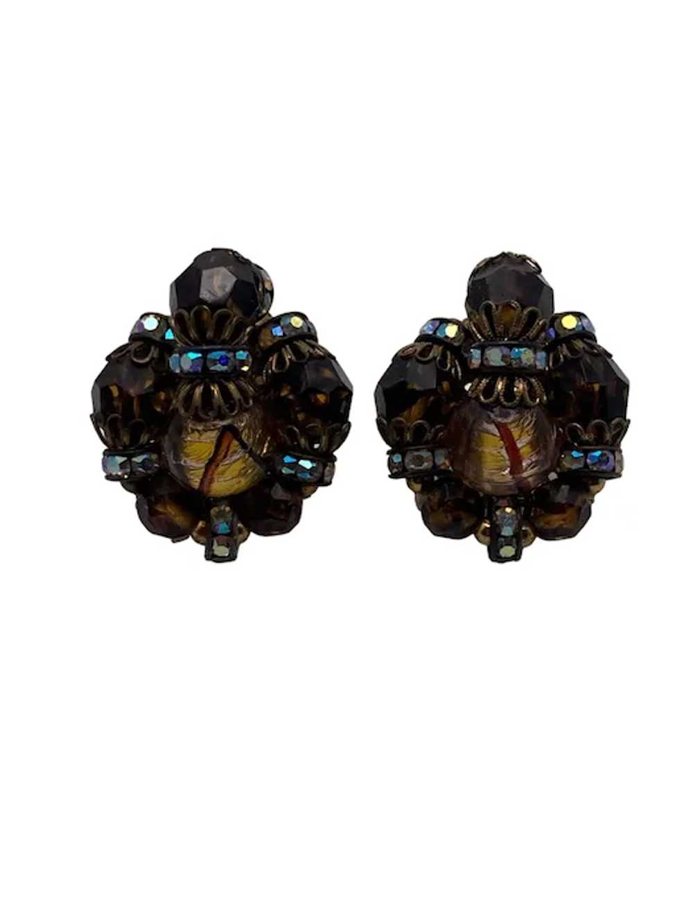 Vintage Hobe Clip On Earrings - image 3