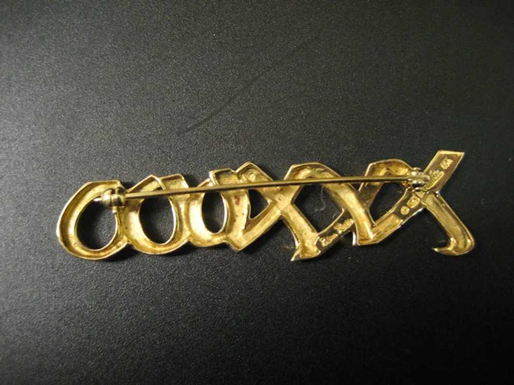 Tiffany & Co 18K Yellow Gold Paloma Picasso Brooch - image 3