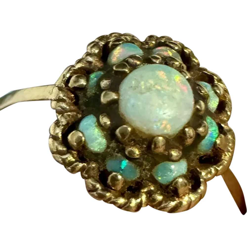 Antique Victorian Gold and Opal 10k Gold RING - image 1