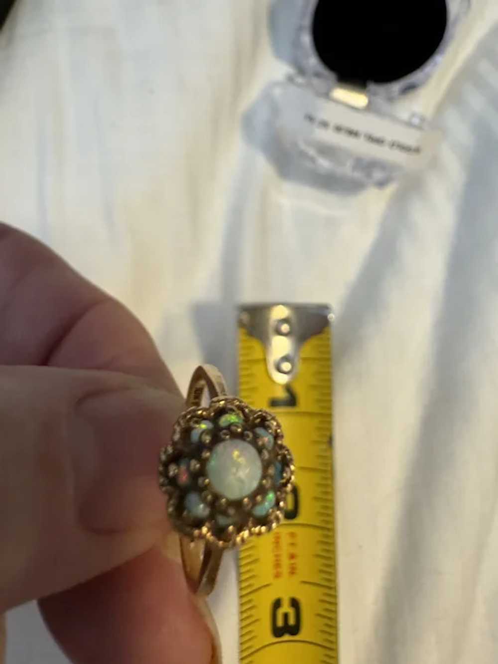 Antique Victorian Gold and Opal 10k Gold RING - image 4