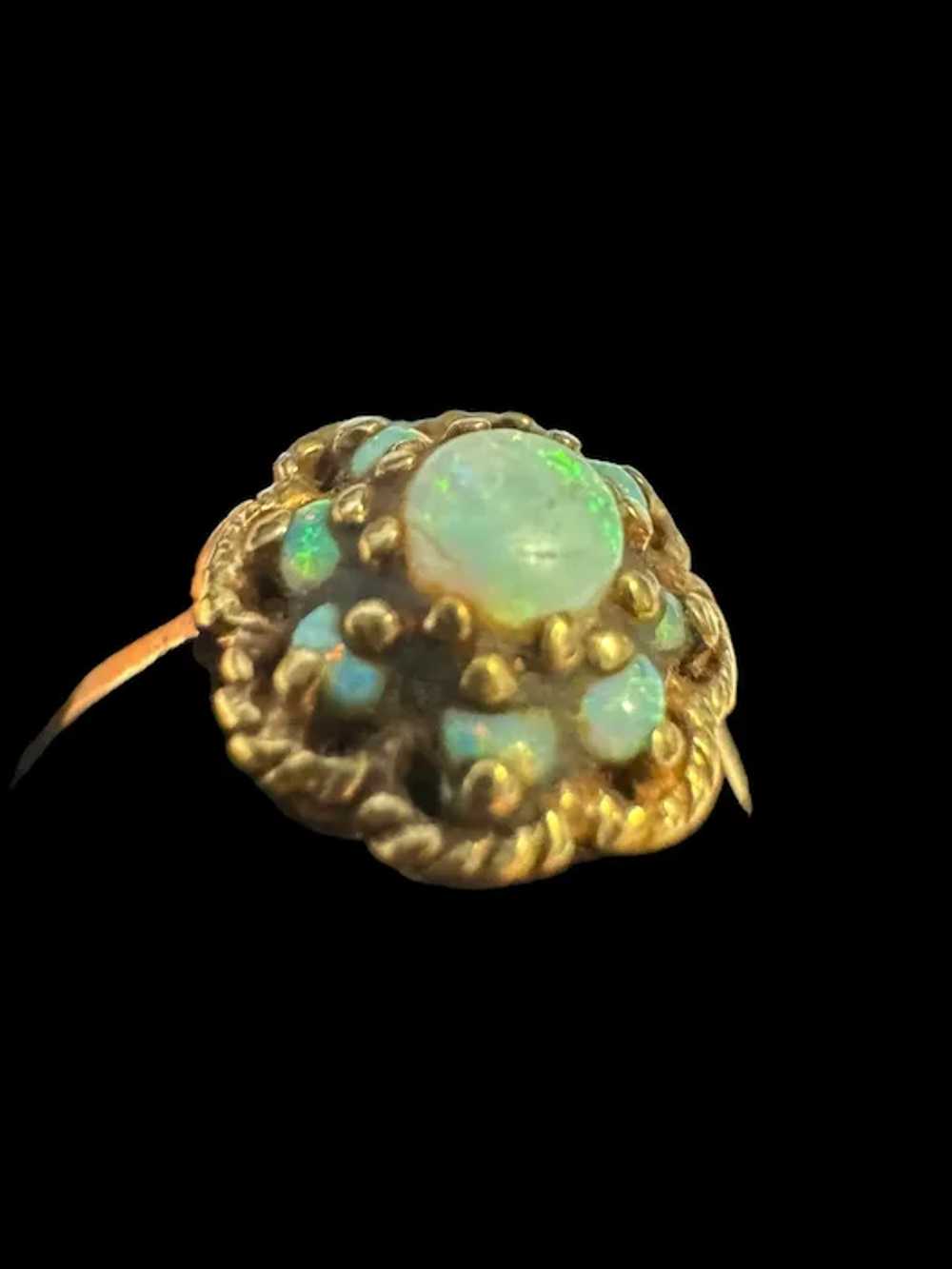 Antique Victorian Gold and Opal 10k Gold RING - image 5