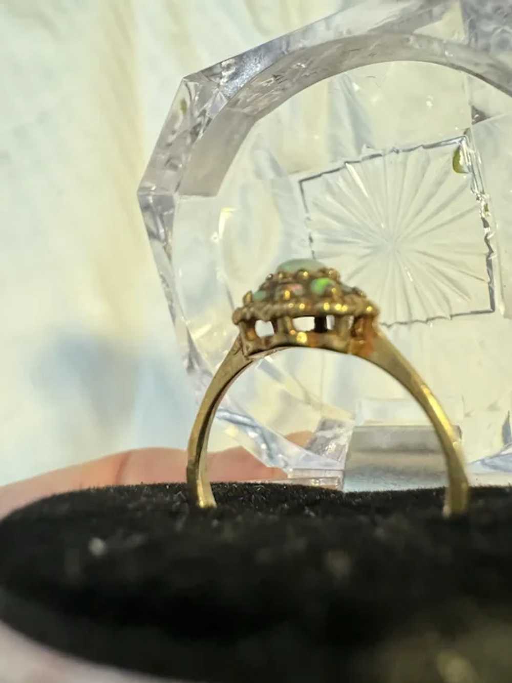 Antique Victorian Gold and Opal 10k Gold RING - image 6
