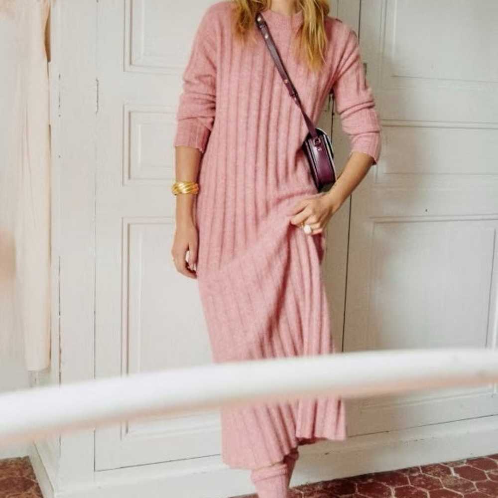 Sezane Dress, Rosewood, Pink Size : XS - image 3