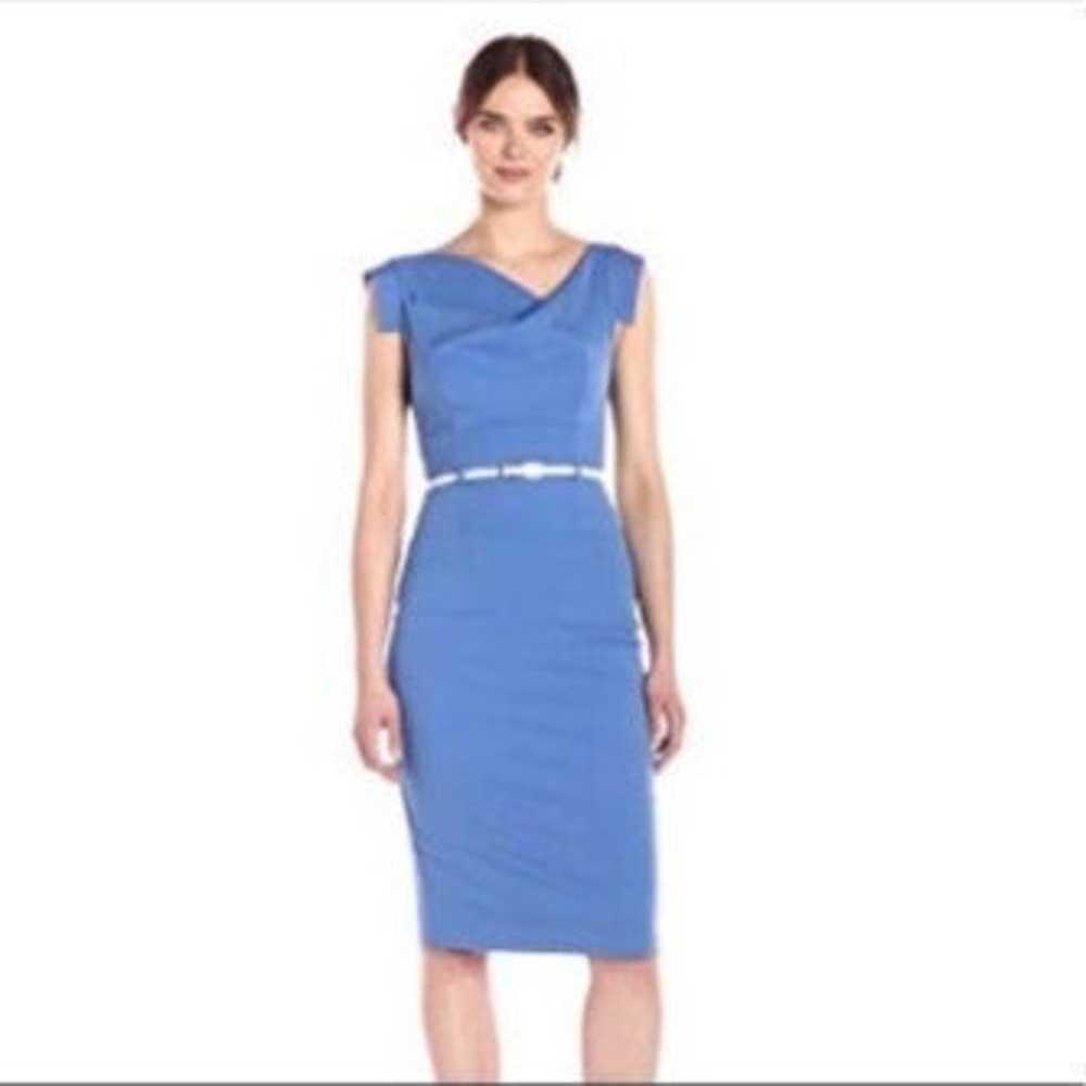 Classic Belt Jackie O Sheath Dress Sz 12 - image 5