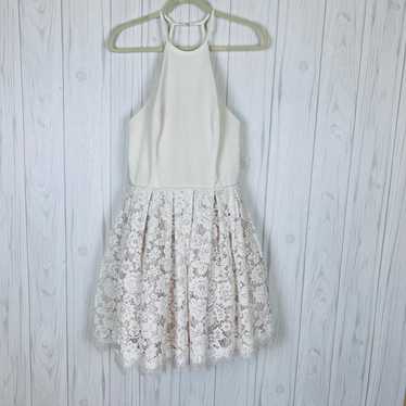 DRESS Lace Floral Cream White Mini 8 by Alyce Pari