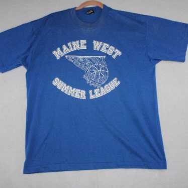 Vintage Single Stich, Maine West Summer League Ba… - image 1